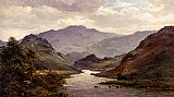 Alfred De Breanski Famous Paintings - The River Colwyn, North Wales